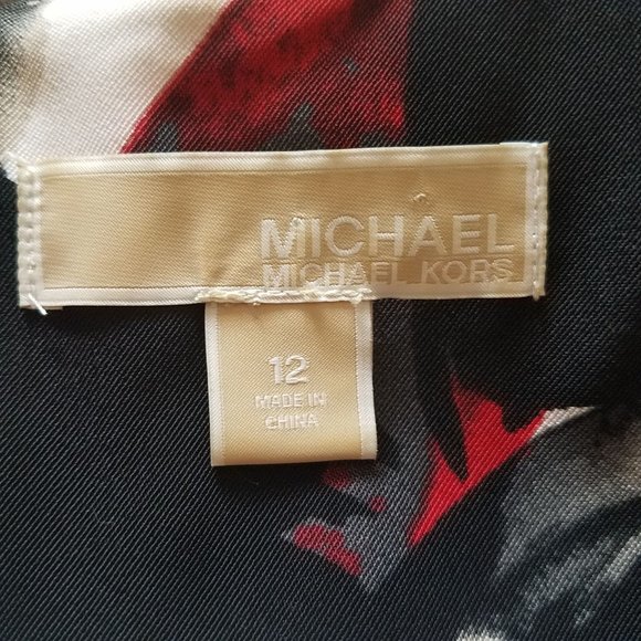 Michael Kors Size 12 Belted Sheath Dress - Picture 5 of 6